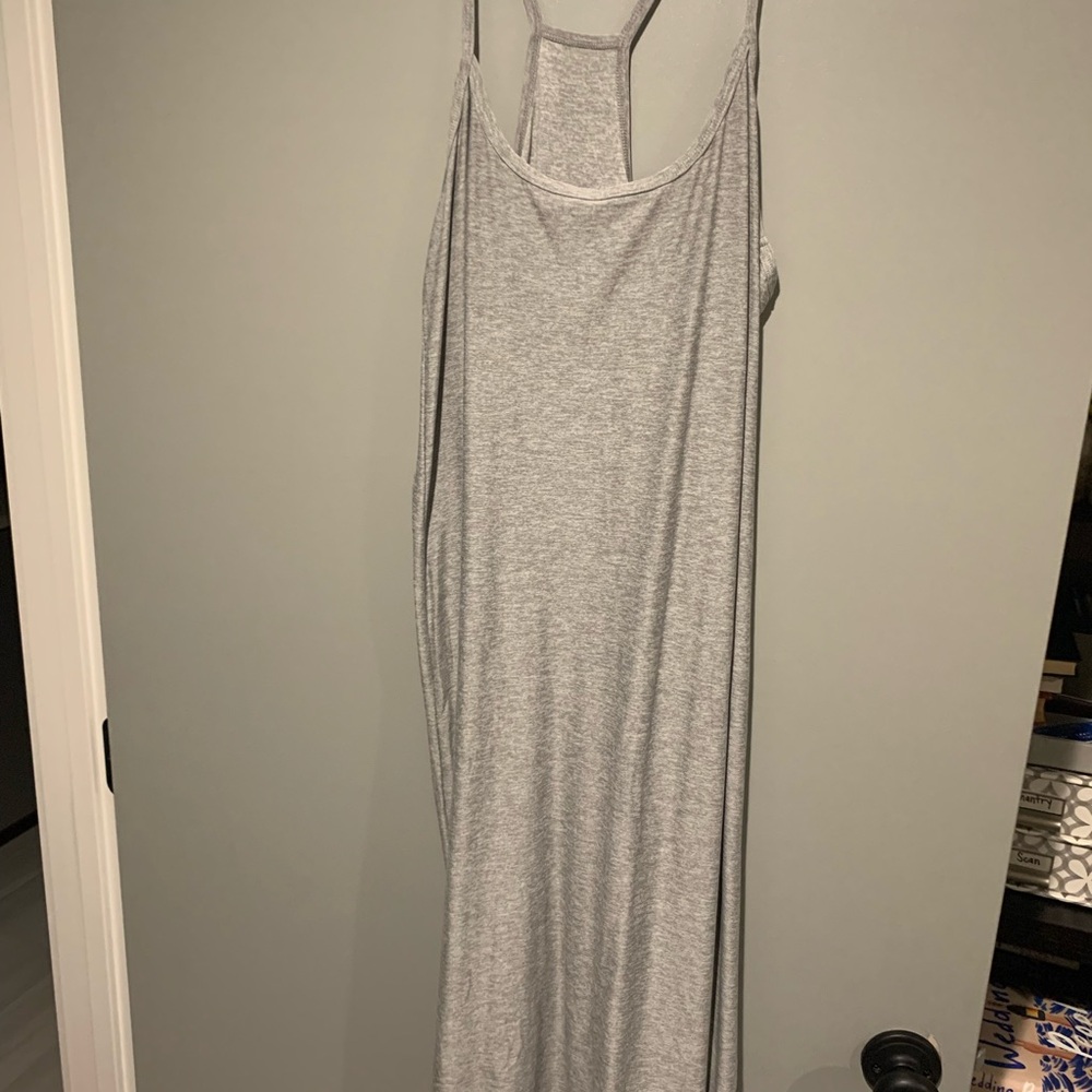 Beyond Yoga Light Gray Space dye Sleep Dress